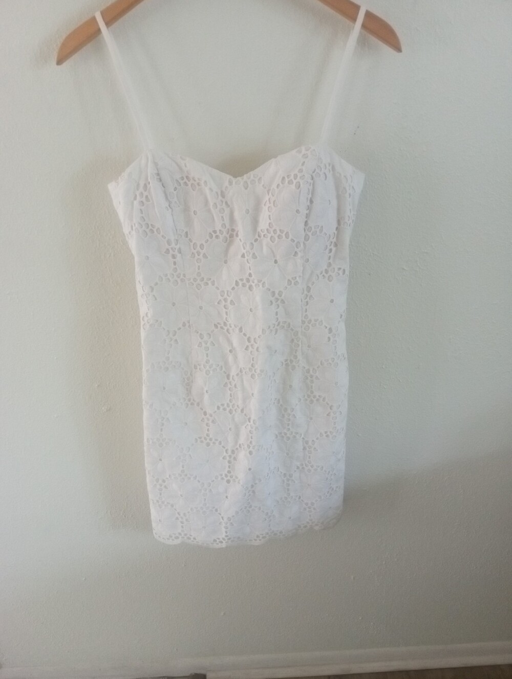LILLY PULITZER McCallum Cotton Eyelit Mini Dress In White | 0 - Picture 8 of 9